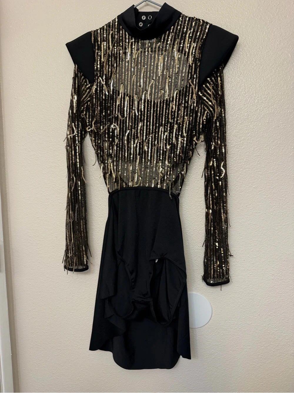 Weissman elite dance costume gold